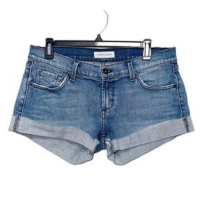 James Jeans Blue Charlie Cuffed Jean Shorts Womens Size 28